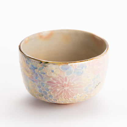 抹茶碗　ラスター彩 花詰　俊山窯 KOTOPOTTER