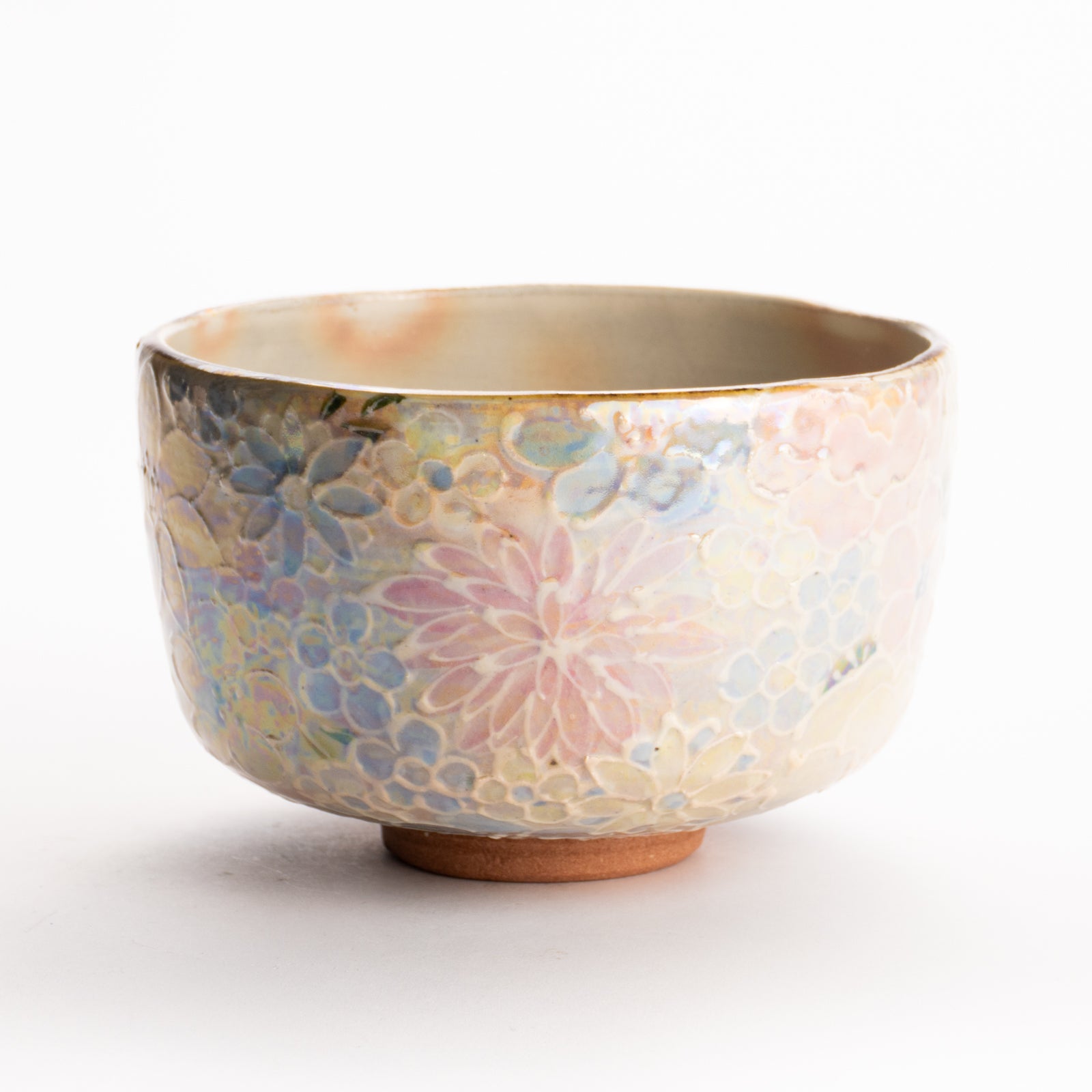 抹茶碗　ラスター彩 花詰　俊山窯 KOTOPOTTER