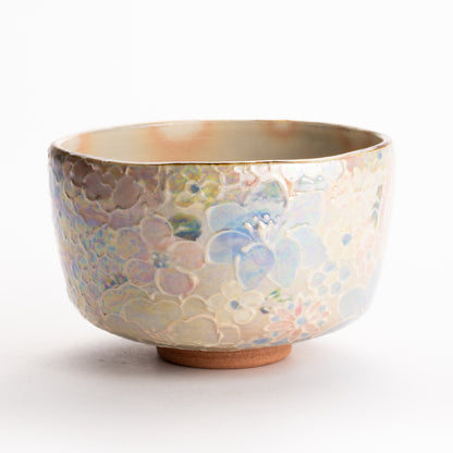 抹茶碗　ラスター彩 花詰　俊山窯 KOTOPOTTER