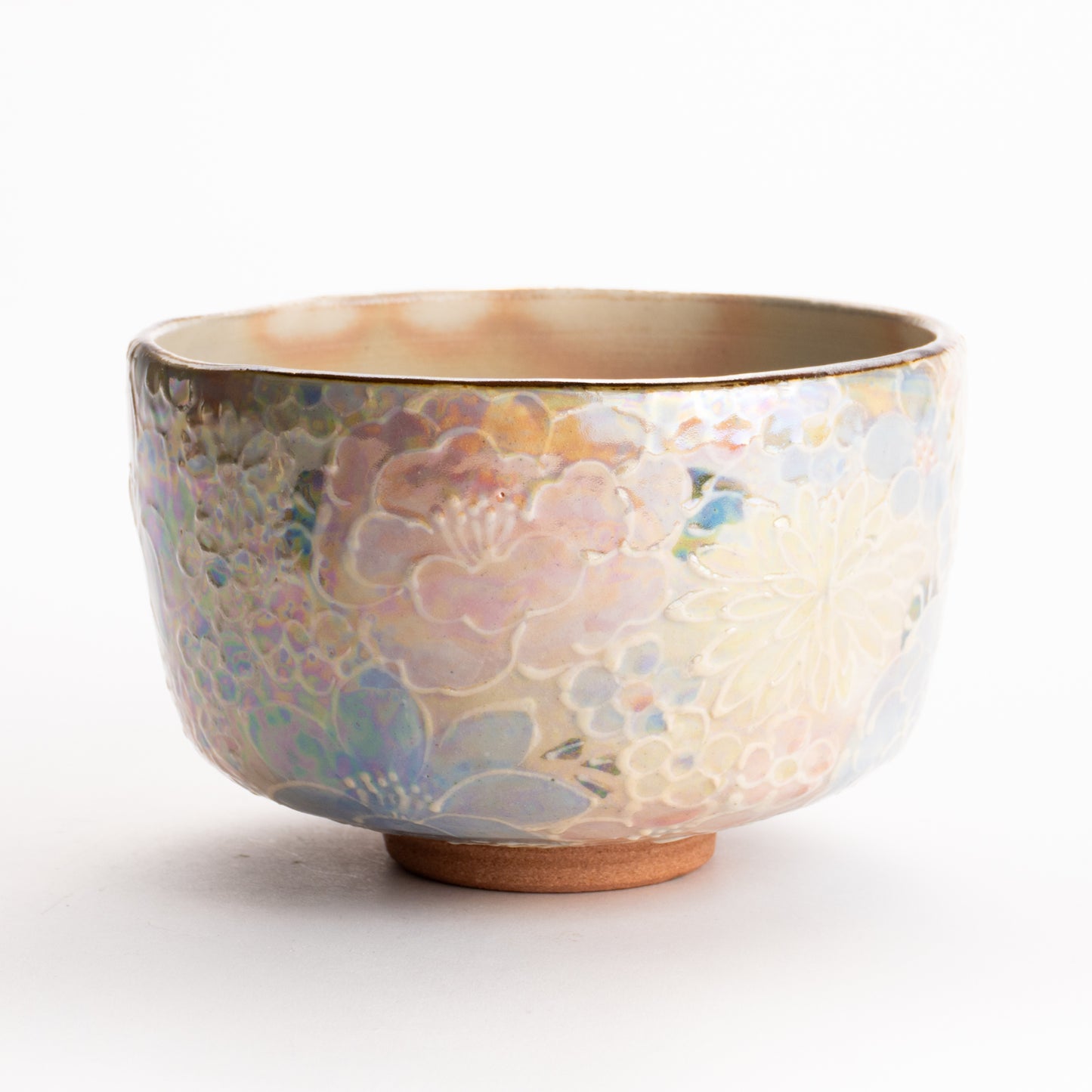 抹茶碗　ラスター彩 花詰　俊山窯 KOTOPOTTER