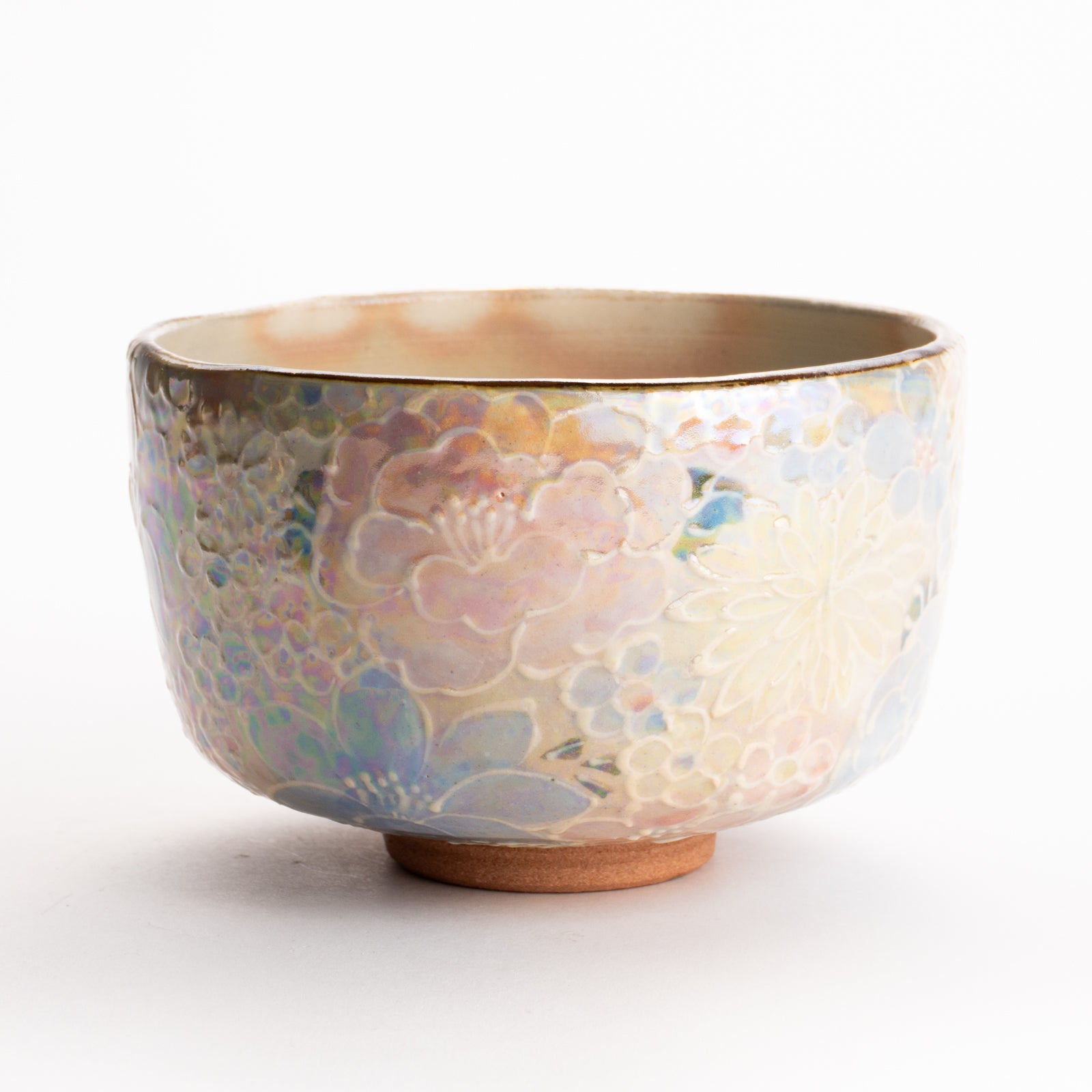 抹茶碗　ラスター彩 花詰　俊山窯 KOTOPOTTER