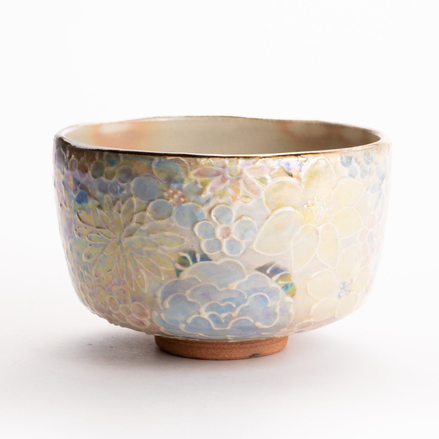 抹茶碗　ラスター彩 花詰　俊山窯 KOTOPOTTER