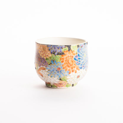ぐい呑　色絵金彩 花詰　見谷若葉 KOTOPOTTER