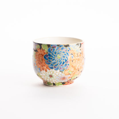 ぐい呑　色絵金彩 花詰　見谷若葉 KOTOPOTTER