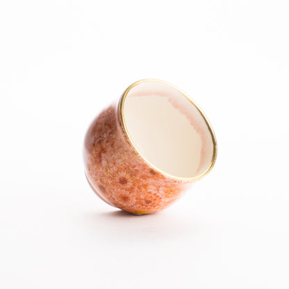 ぐい呑　赤菊　見谷若葉 KOTOPOTTER