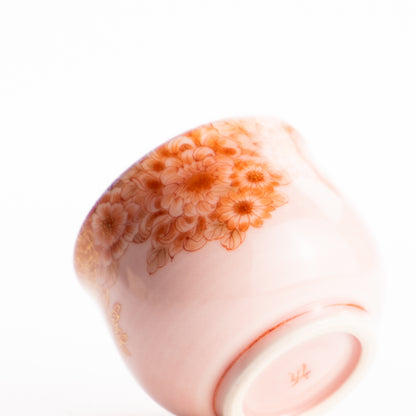 ぐい呑　赤菊　見谷若葉 KOTOPOTTER