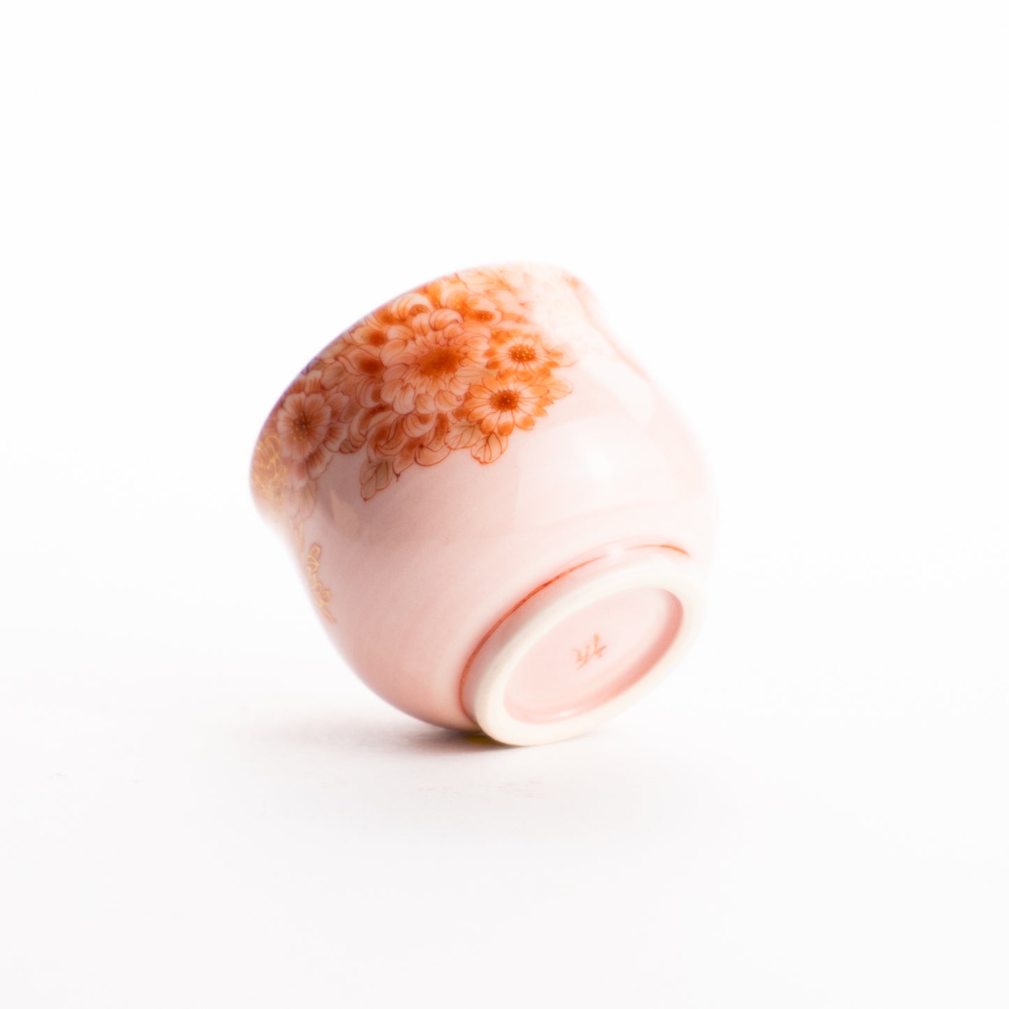 ぐい呑　赤菊　見谷若葉 KOTOPOTTER