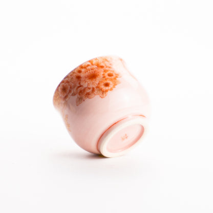 ぐい呑　赤菊　見谷若葉 KOTOPOTTER