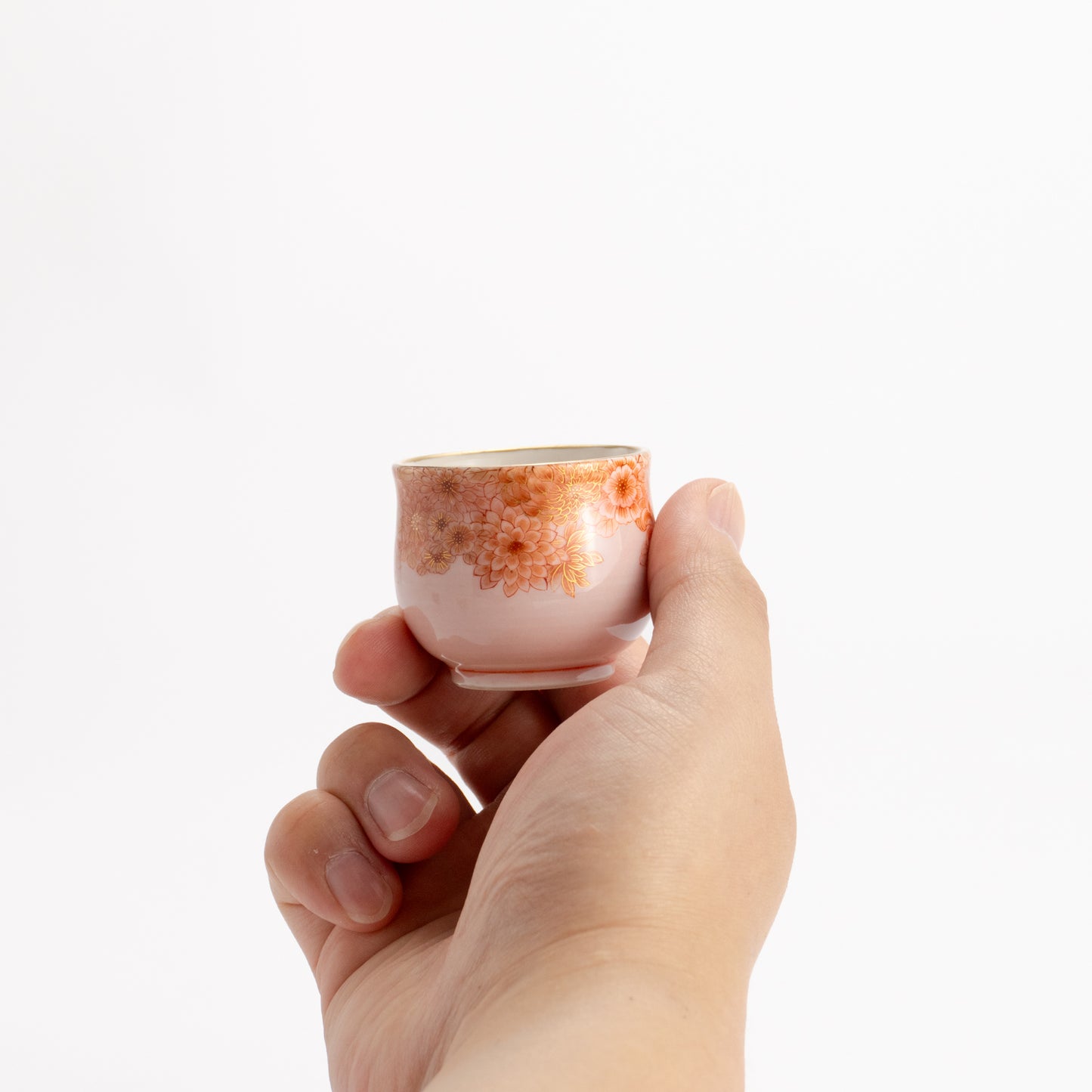 ぐい呑　赤菊　見谷若葉 KOTOPOTTER