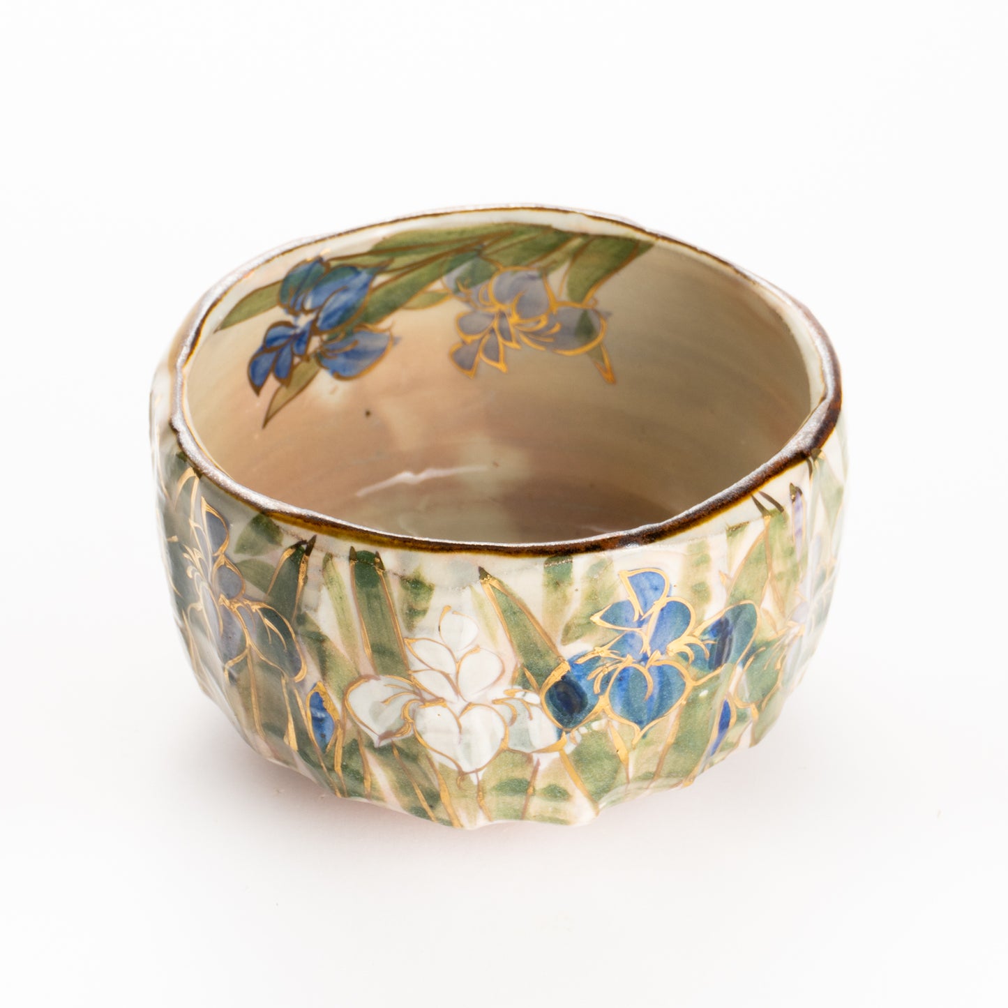 抹茶碗　菖蒲之図　俊山窯 KOTOPOTTER