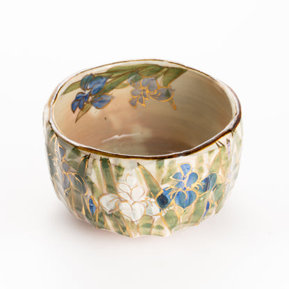 抹茶碗　菖蒲之図　俊山窯 KOTOPOTTER