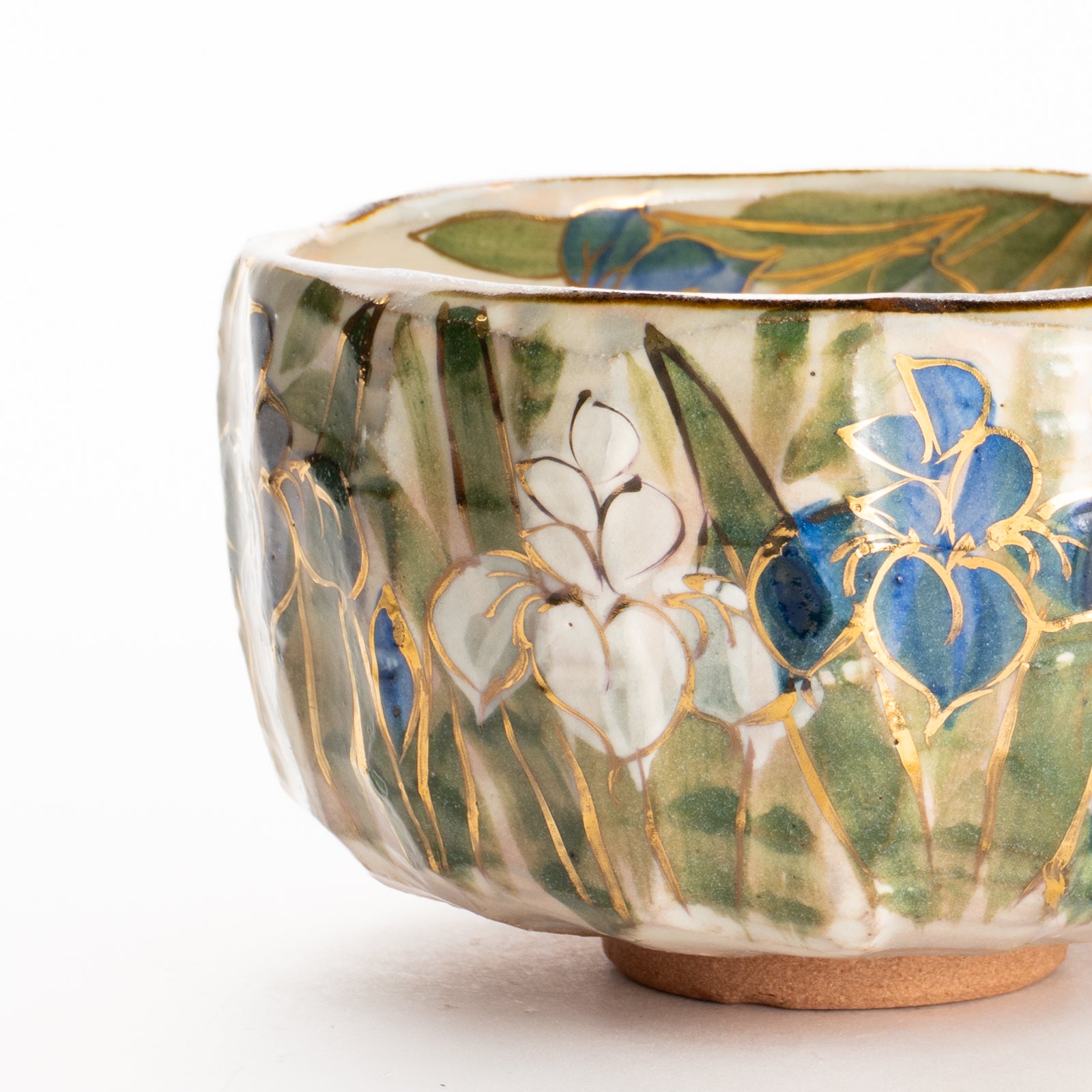 抹茶碗　菖蒲之図　俊山窯 KOTOPOTTER