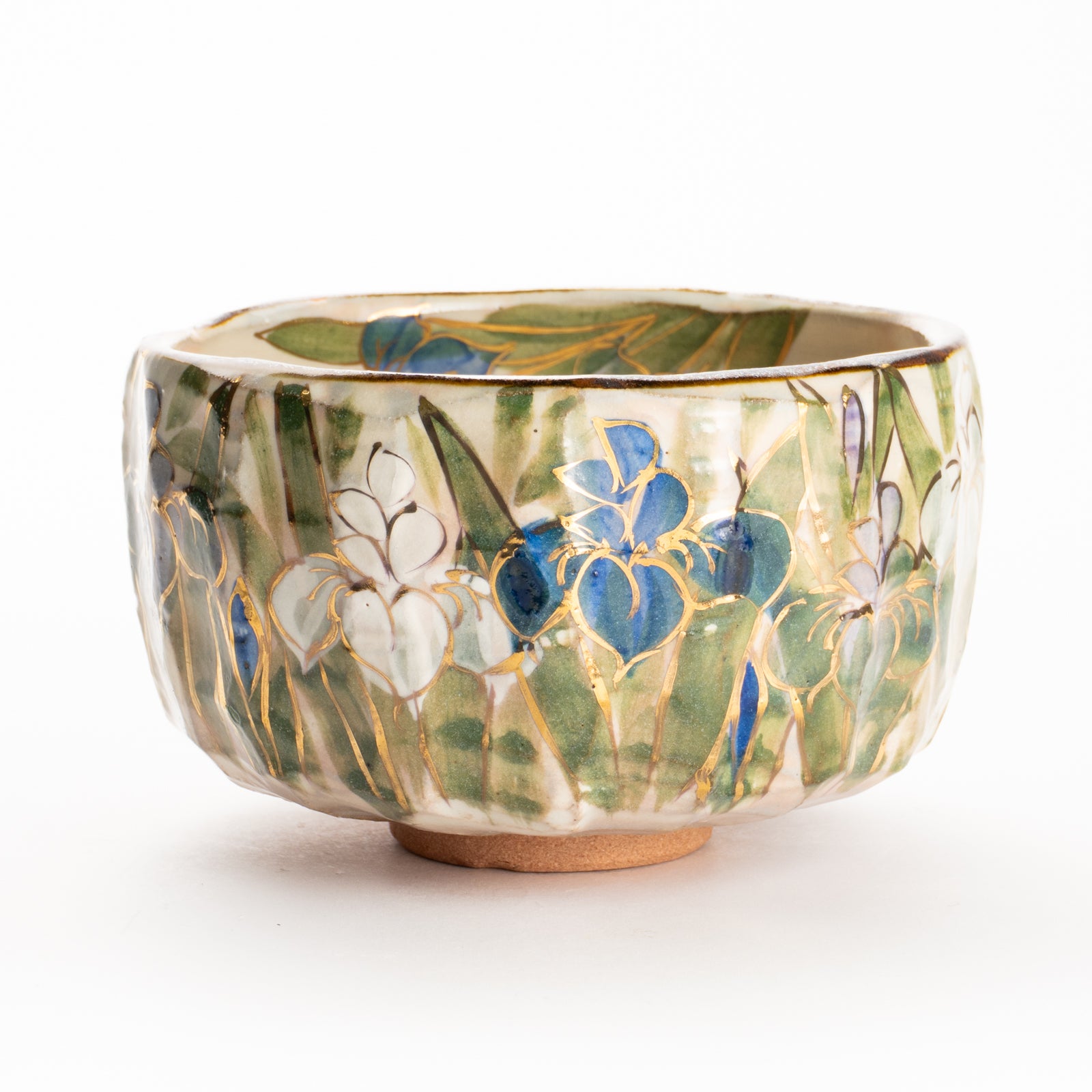 抹茶碗　菖蒲之図　俊山窯 KOTOPOTTER