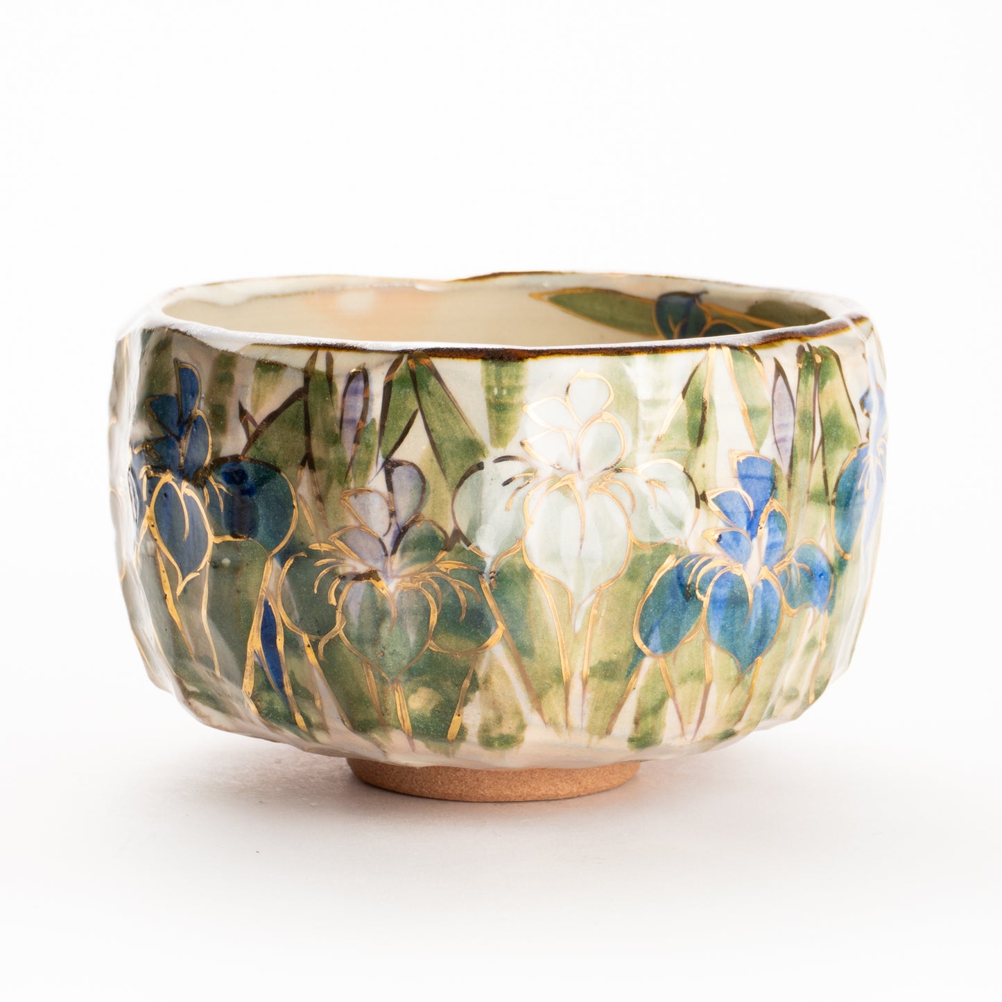 抹茶碗　菖蒲之図　俊山窯 KOTOPOTTER