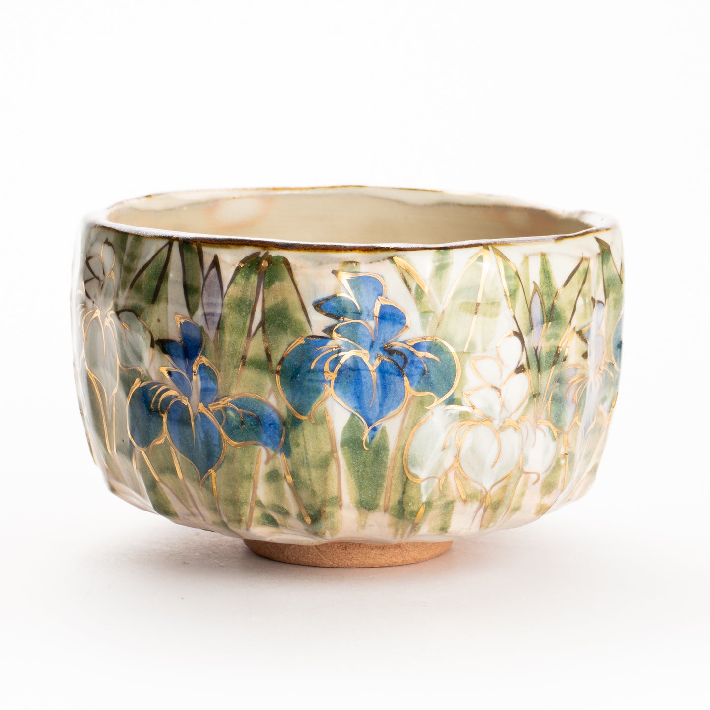 抹茶碗　菖蒲之図　俊山窯 KOTOPOTTER