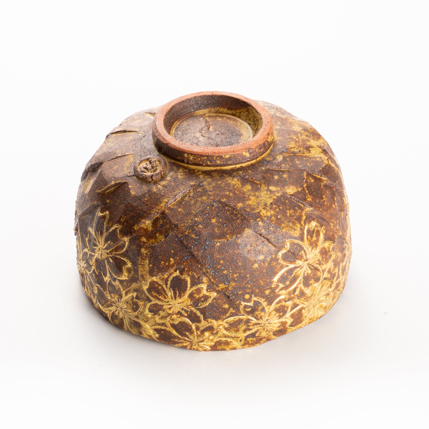 抹茶碗　イラボ金彩"桜之図"　俊山窯 KOTOPOTTER
