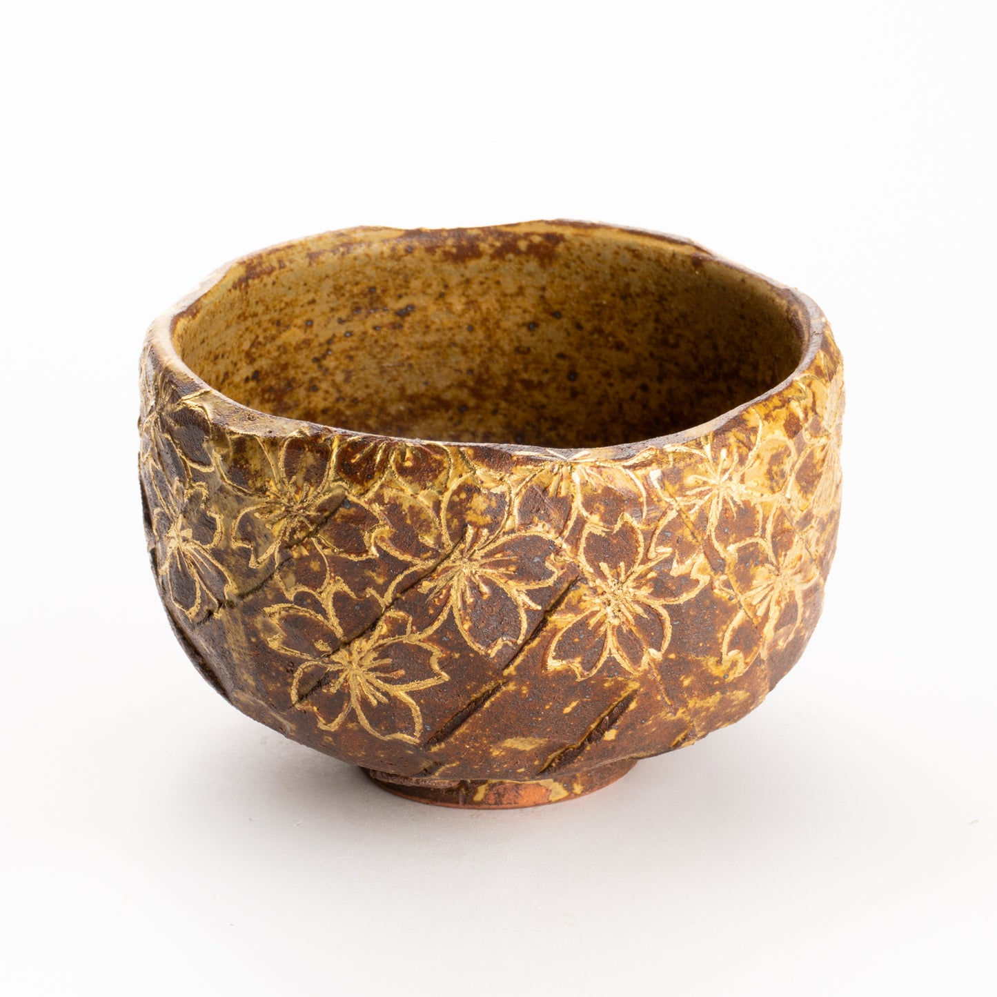 抹茶碗　イラボ金彩"桜之図"　俊山窯 KOTOPOTTER