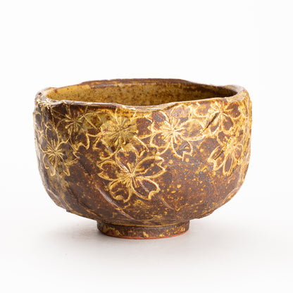 抹茶碗　イラボ金彩"桜之図"　俊山窯 KOTOPOTTER
