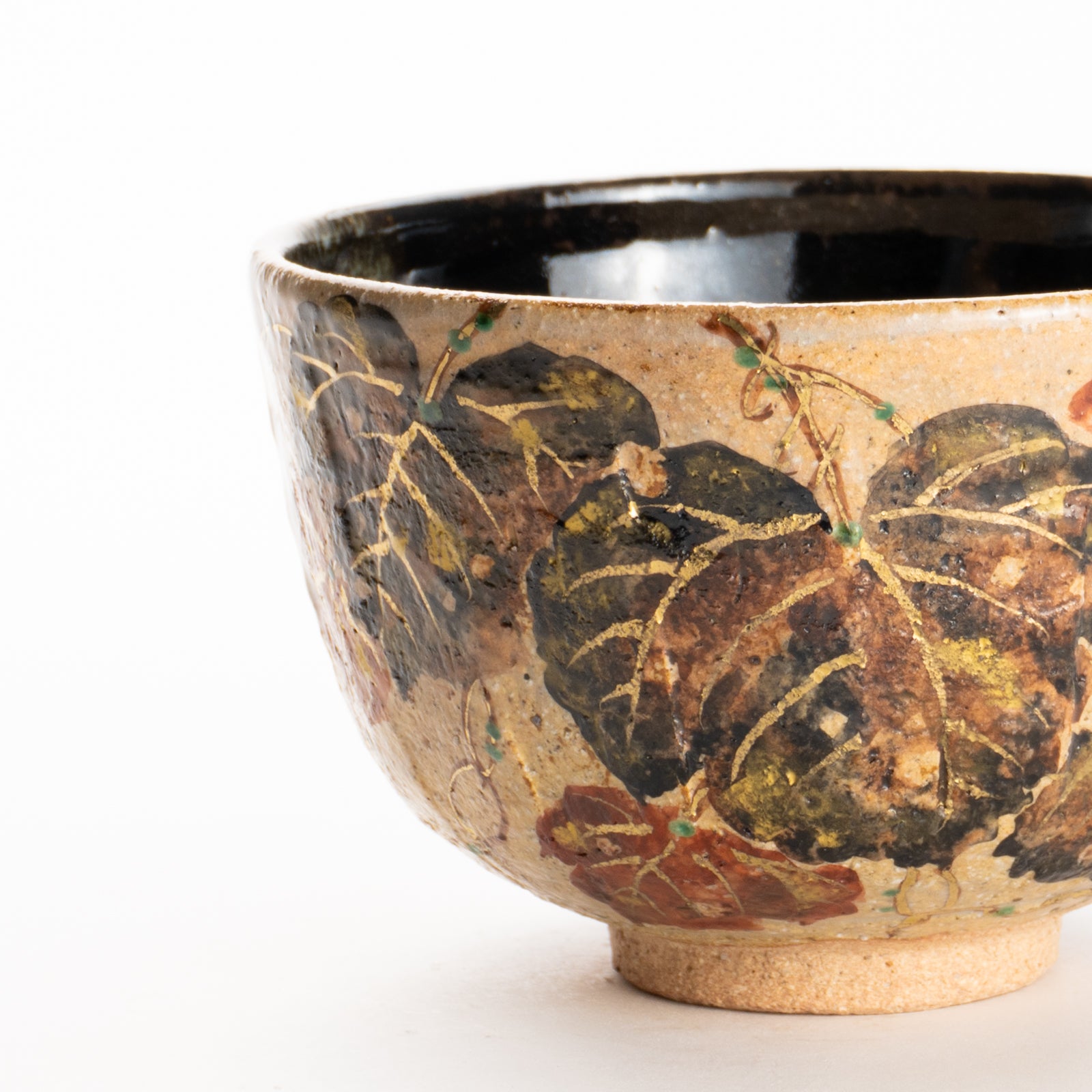 抹茶碗　灰釉掛分 蔦　良二 KOTOPOTTER