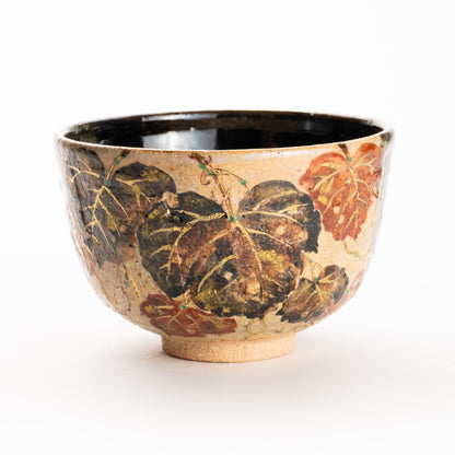 抹茶碗　灰釉掛分 蔦　良二 KOTOPOTTER