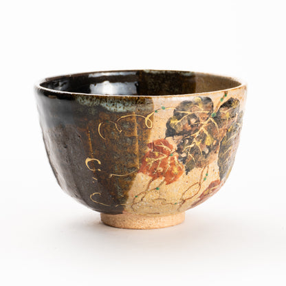 抹茶碗　灰釉掛分 蔦　良二 KOTOPOTTER