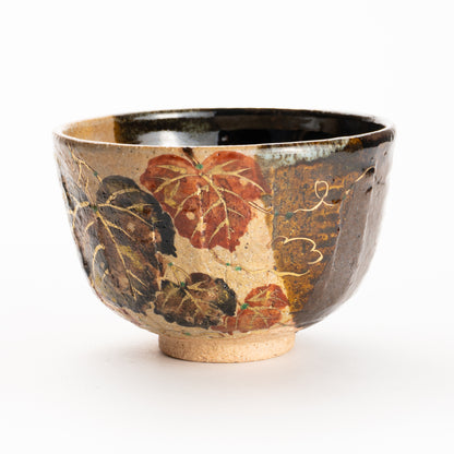 抹茶碗　灰釉掛分 蔦　良二 KOTOPOTTER