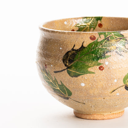 抹茶碗　灰釉 ヒイラギ　良二 KOTOPOTTER