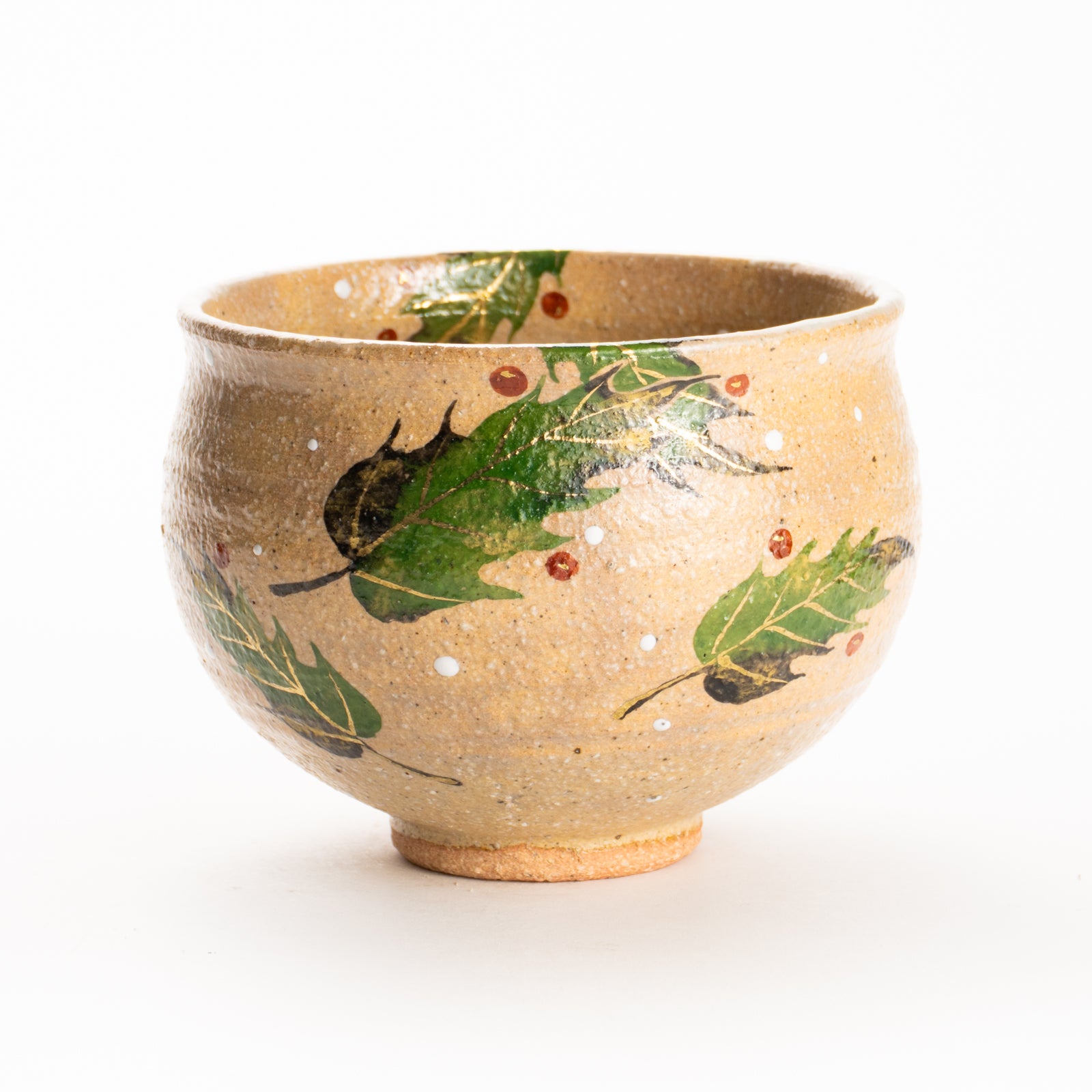 抹茶碗　灰釉 ヒイラギ　良二 KOTOPOTTER