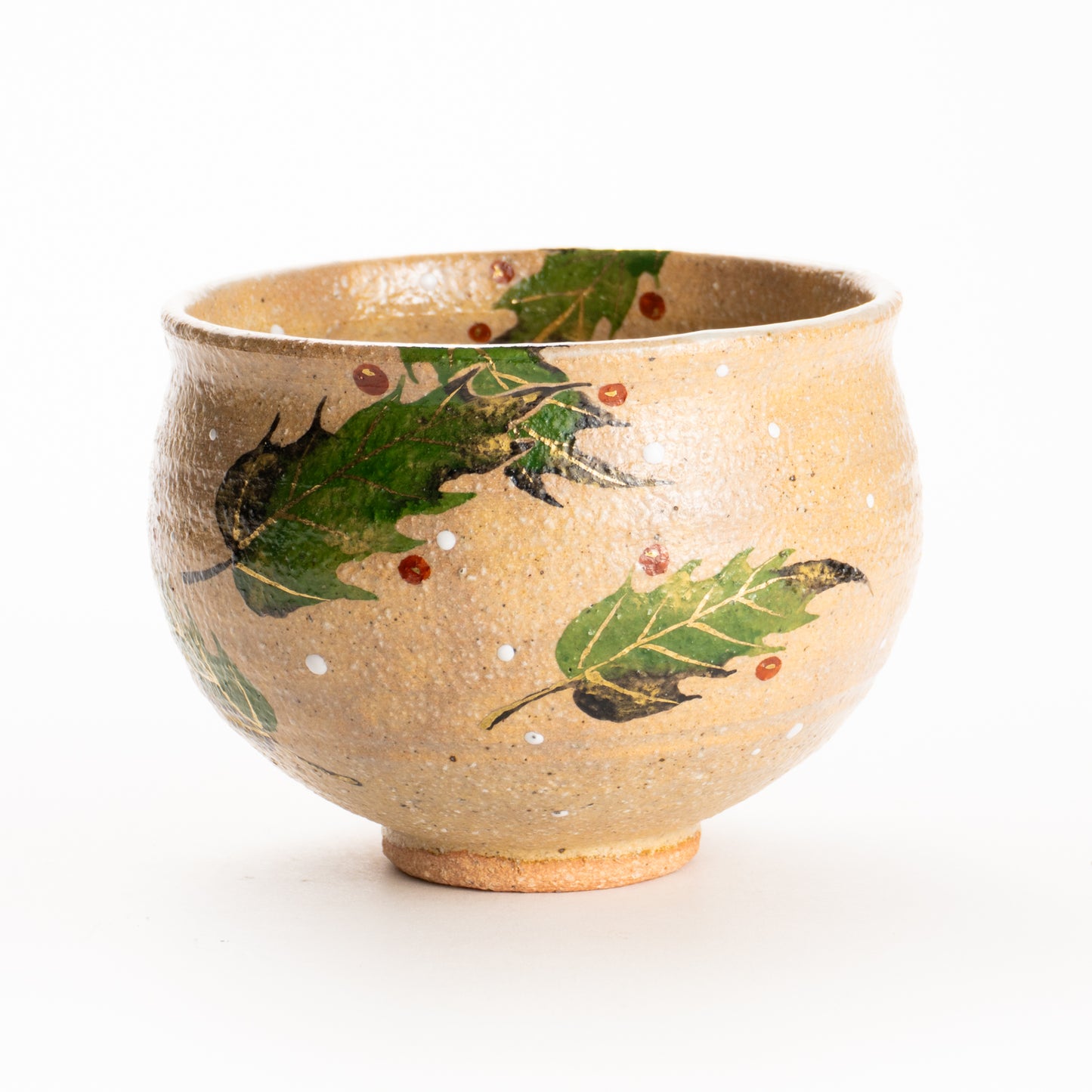 抹茶碗　灰釉 ヒイラギ　良二 KOTOPOTTER