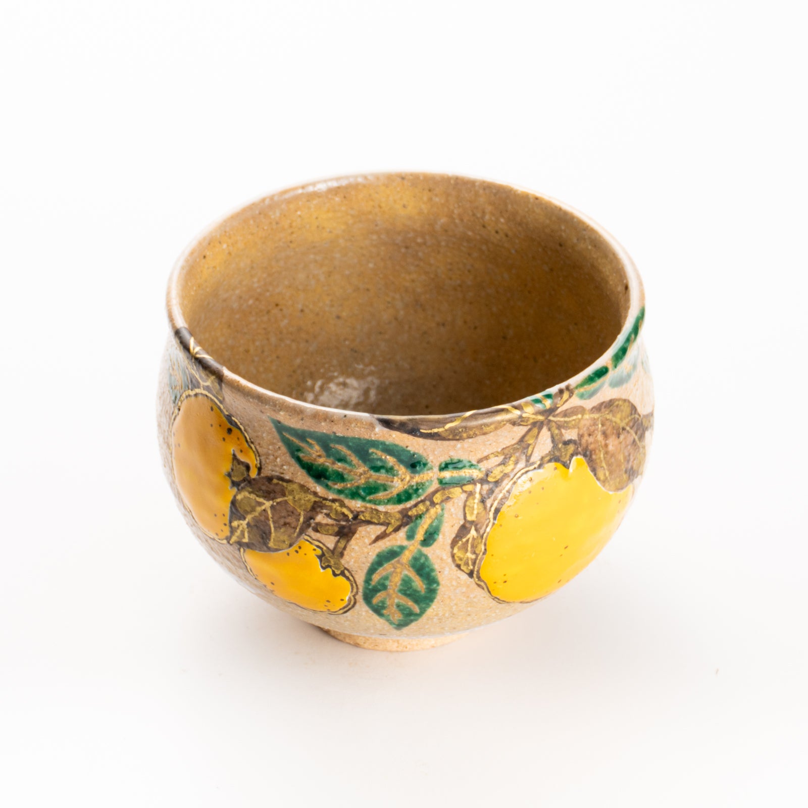 抹茶碗　灰釉 柚子　良二 KOTOPOTTER
