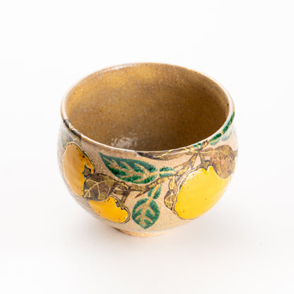 抹茶碗　灰釉 柚子　良二 KOTOPOTTER