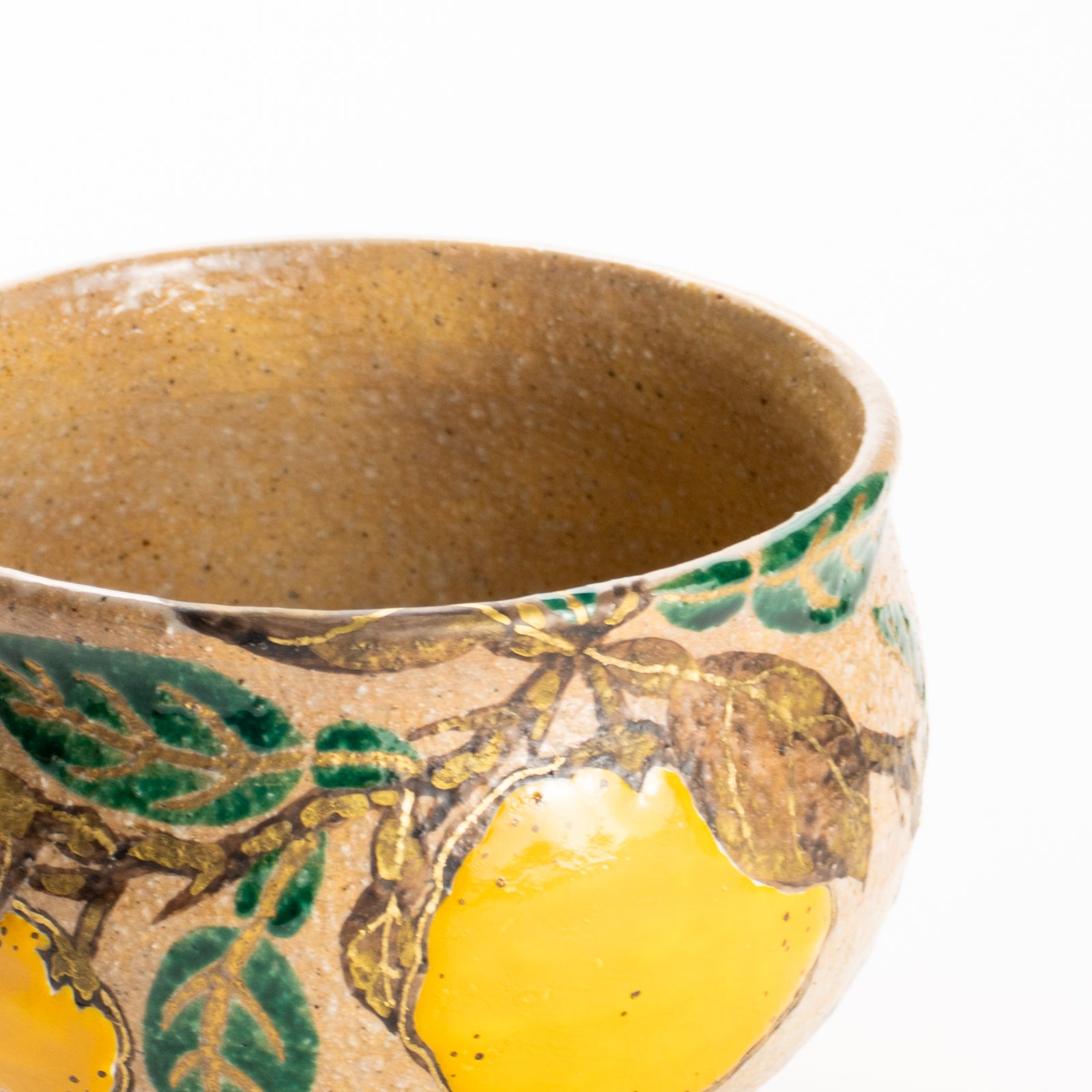 抹茶碗　灰釉 柚子　良二 KOTOPOTTER