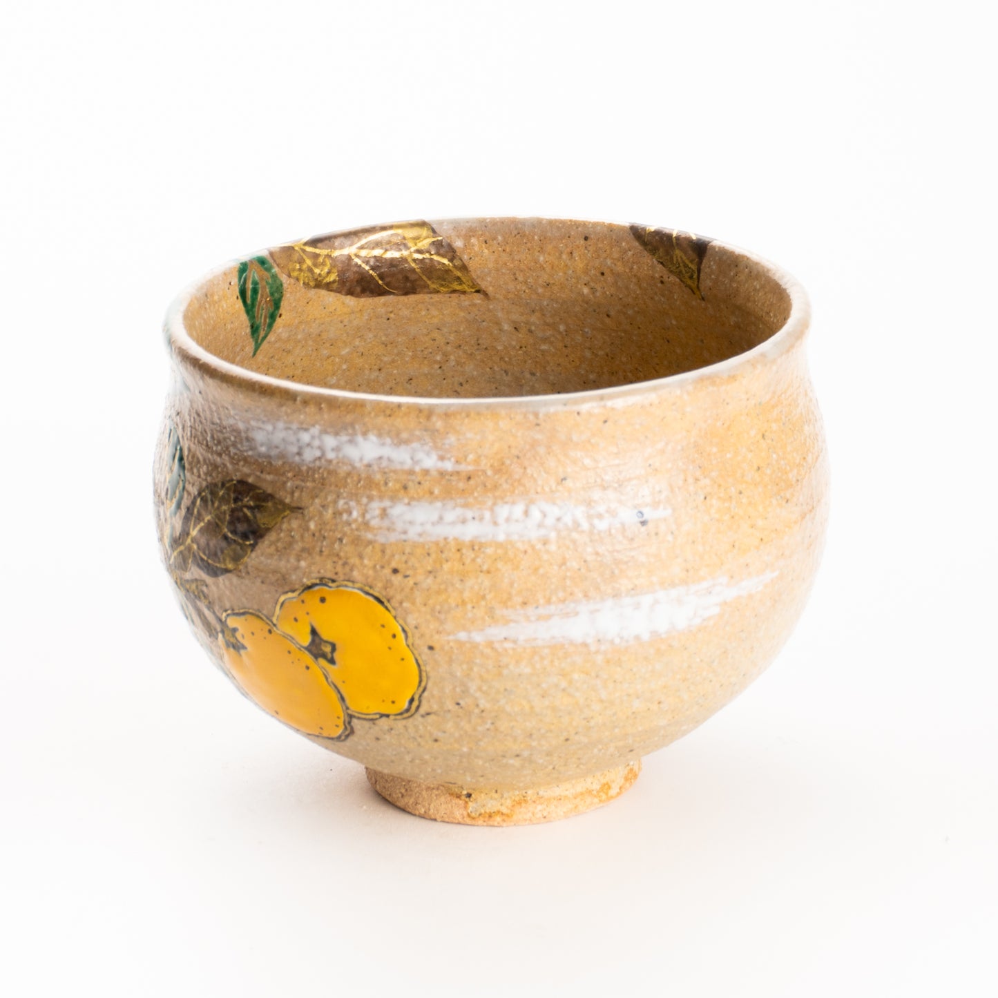 抹茶碗　灰釉 柚子　良二 KOTOPOTTER
