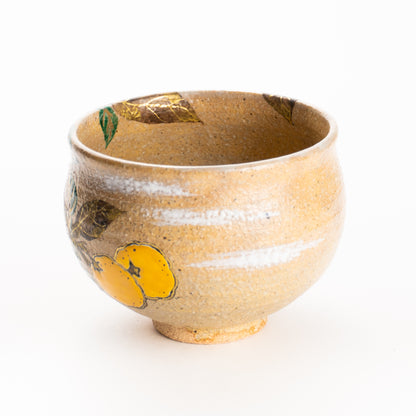 抹茶碗　灰釉 柚子　良二 KOTOPOTTER