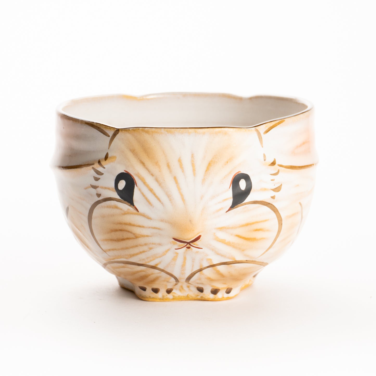 抹茶碗　灰釉 ロップイヤーラビット　良二 KOTOPOTTER