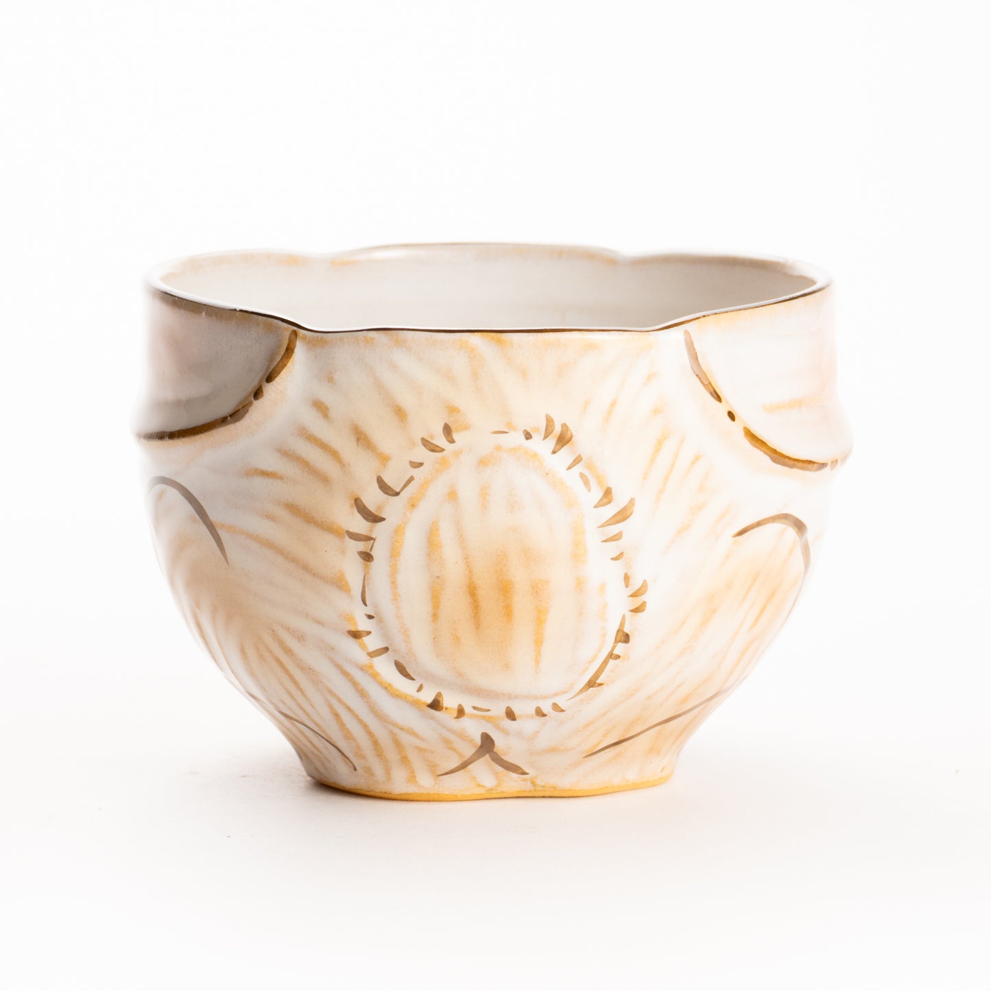 抹茶碗　灰釉 ロップイヤーラビット　良二 KOTOPOTTER