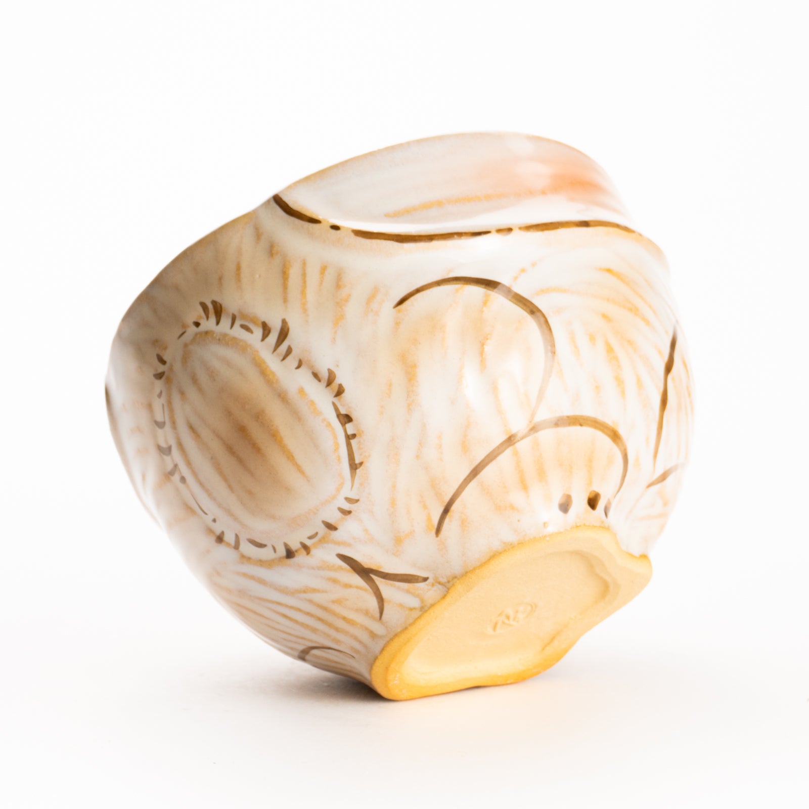 抹茶碗　灰釉 ロップイヤーラビット　良二 KOTOPOTTER