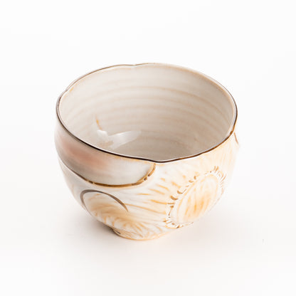 抹茶碗　灰釉 ロップイヤーラビット　良二 KOTOPOTTER
