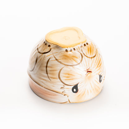 抹茶碗　灰釉 ロップイヤーラビット　良二 KOTOPOTTER