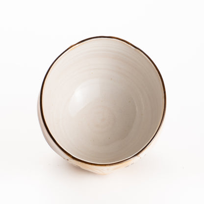 抹茶碗　灰釉 ロップイヤーラビット　良二 KOTOPOTTER