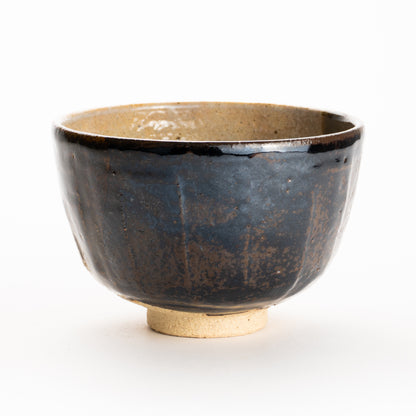 抹茶碗　灰釉掛分 小菊　良二 KOTOPOTTER