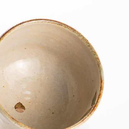 抹茶碗　灰釉 栗絵　良二 KOTOPOTTER