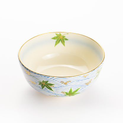 抹茶碗(合)　楓に波　陶楽 KOTOPOTTER