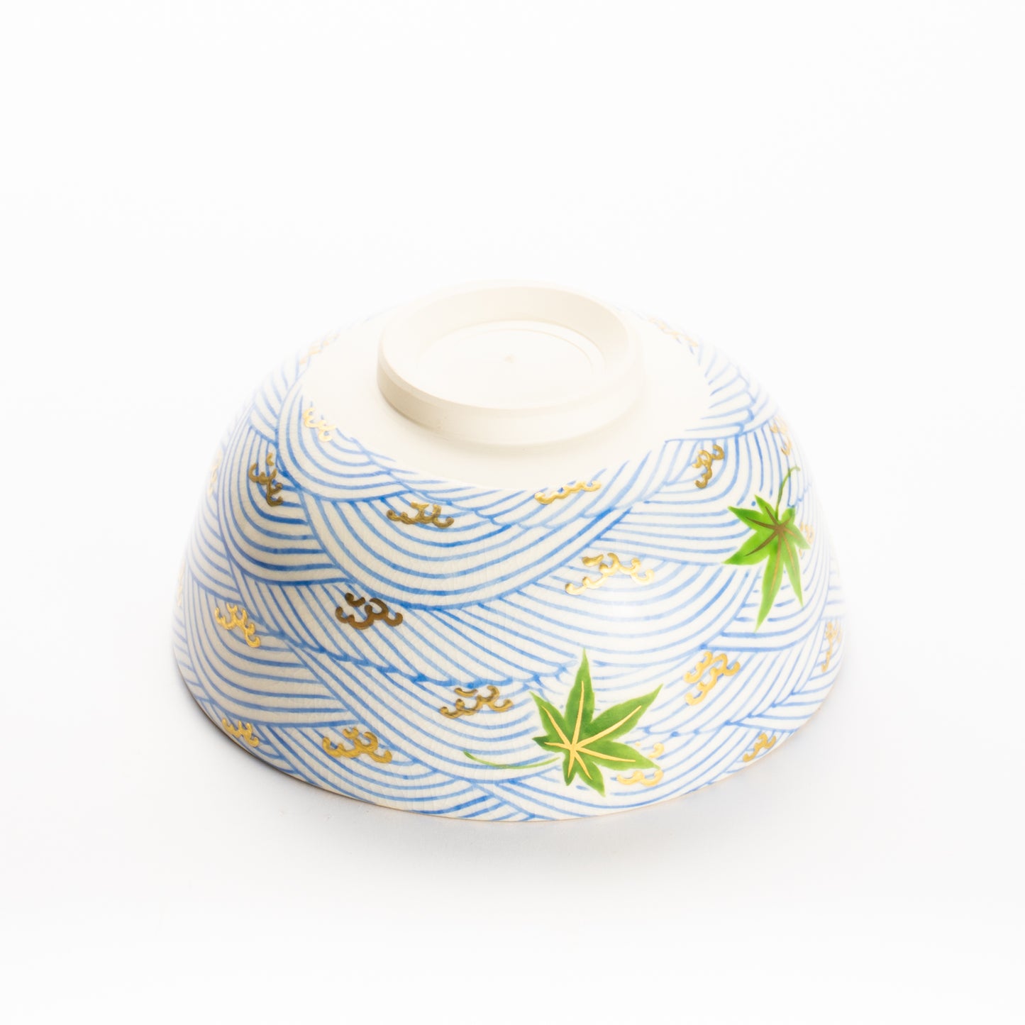 抹茶碗(合)　楓に波　陶楽 KOTOPOTTER