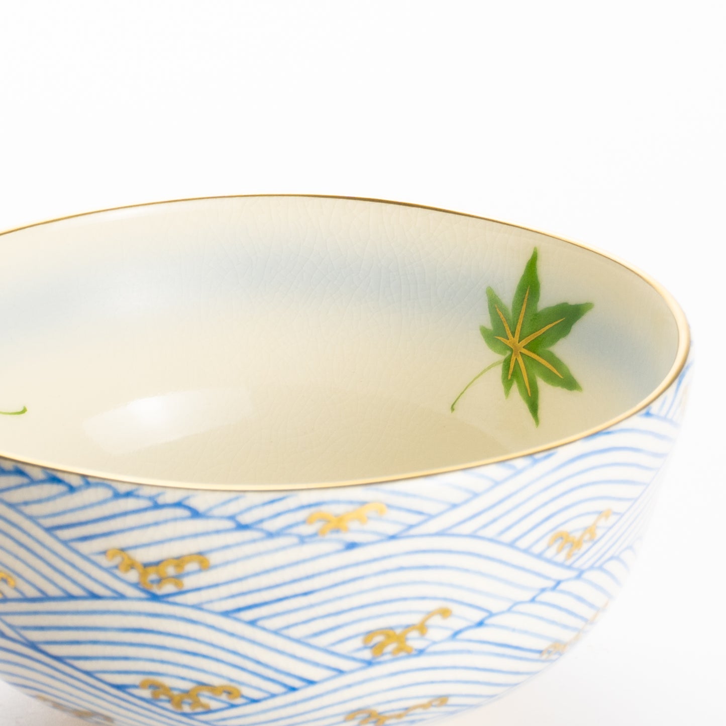 抹茶碗(合)　楓に波　陶楽 KOTOPOTTER