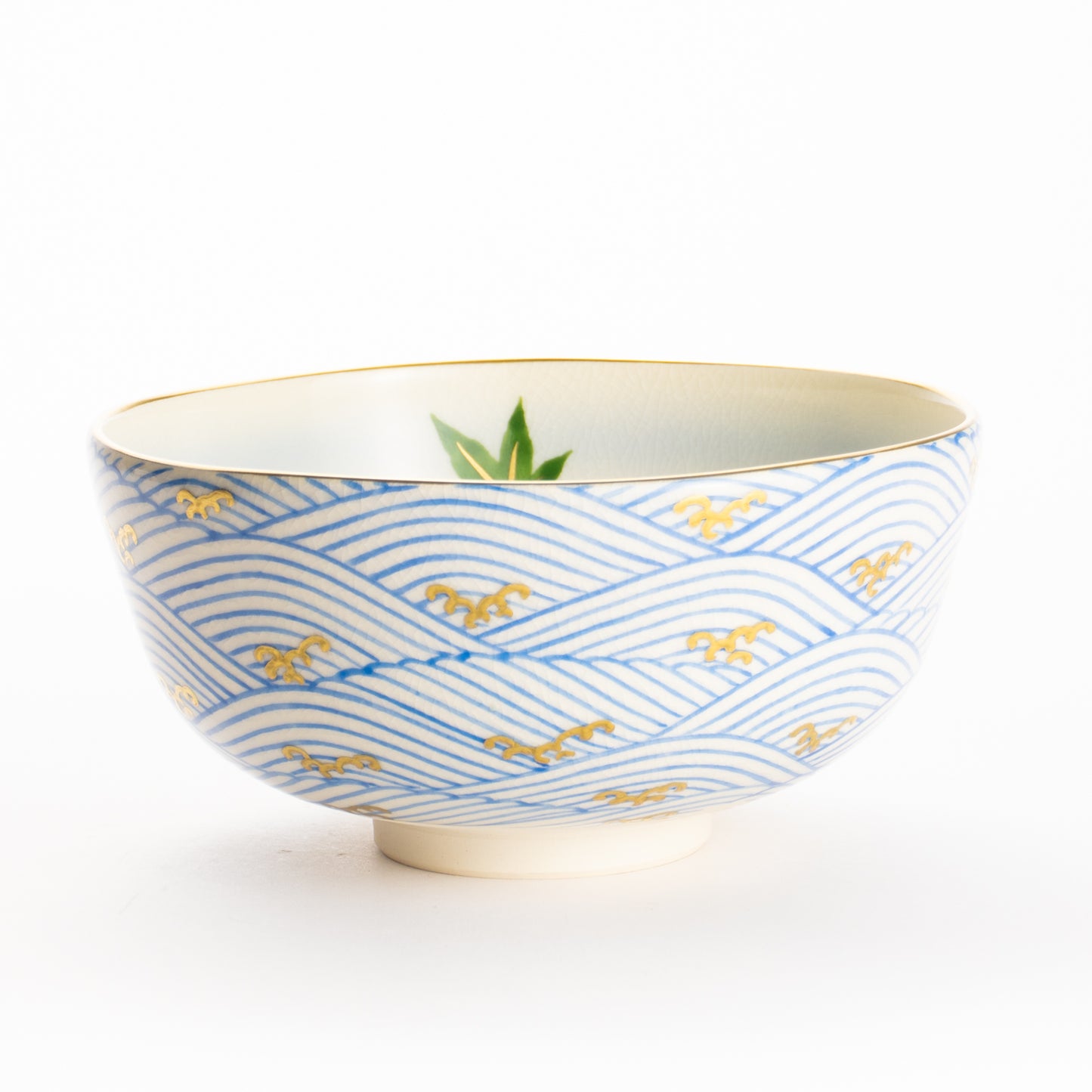 抹茶碗(合)　楓に波　陶楽 KOTOPOTTER