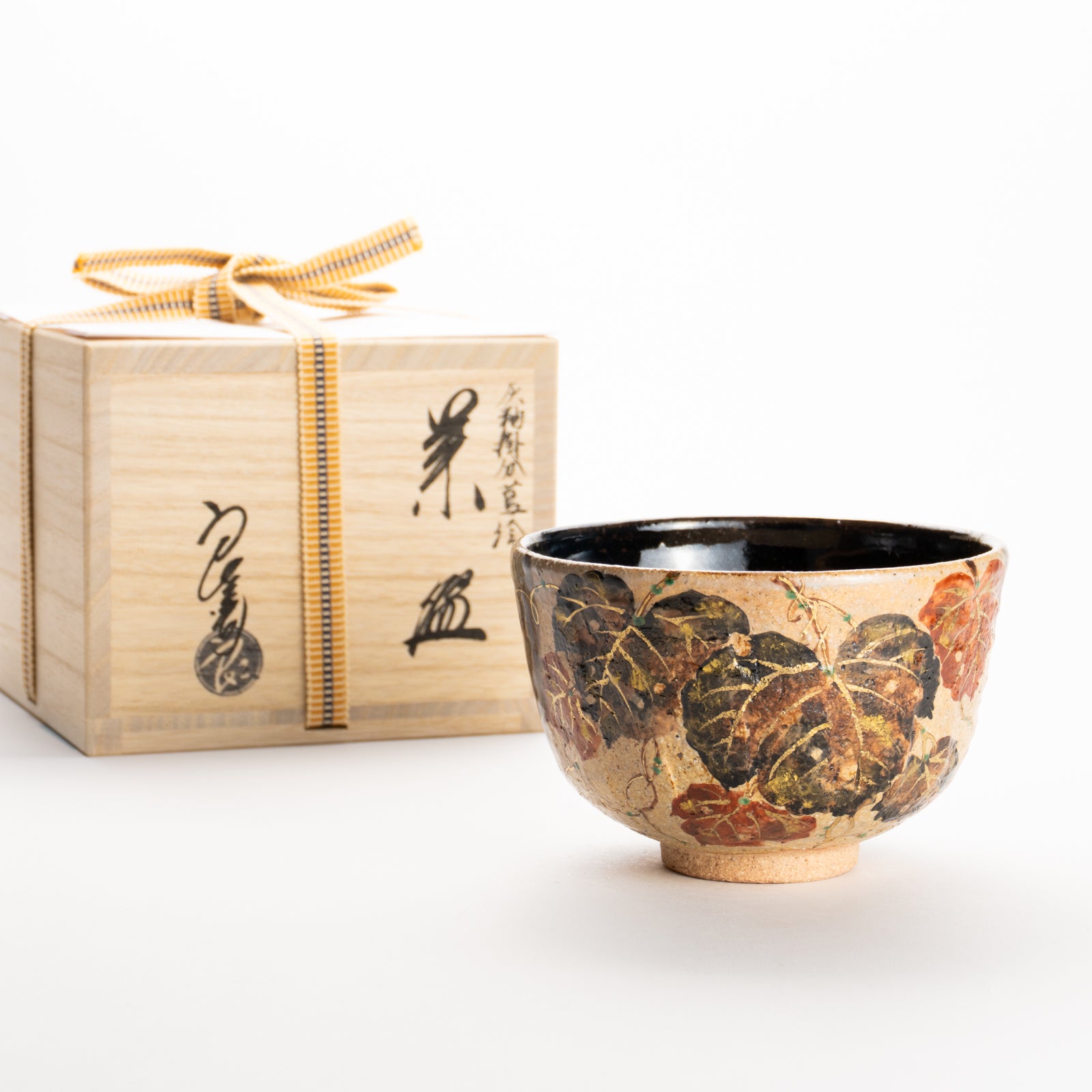抹茶碗　灰釉掛分 蔦　良二 KOTOPOTTER