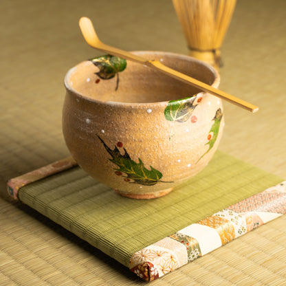 抹茶碗　灰釉 ヒイラギ　良二 KOTOPOTTER
