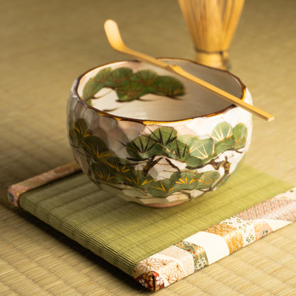 抹茶碗　松之図　俊山窯 KOTOPOTTER