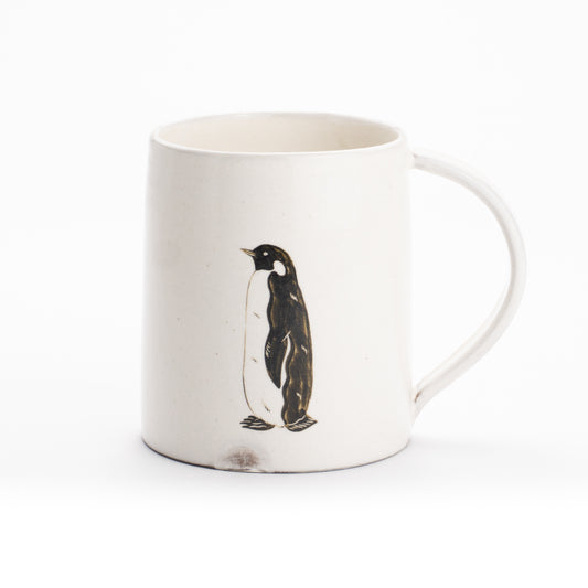 マグカップ　コウテイペンギン　澤田卓伸 - Handcrafted Japanese pottery from Kyoto - Kyo ware / Kiyomizu ware.